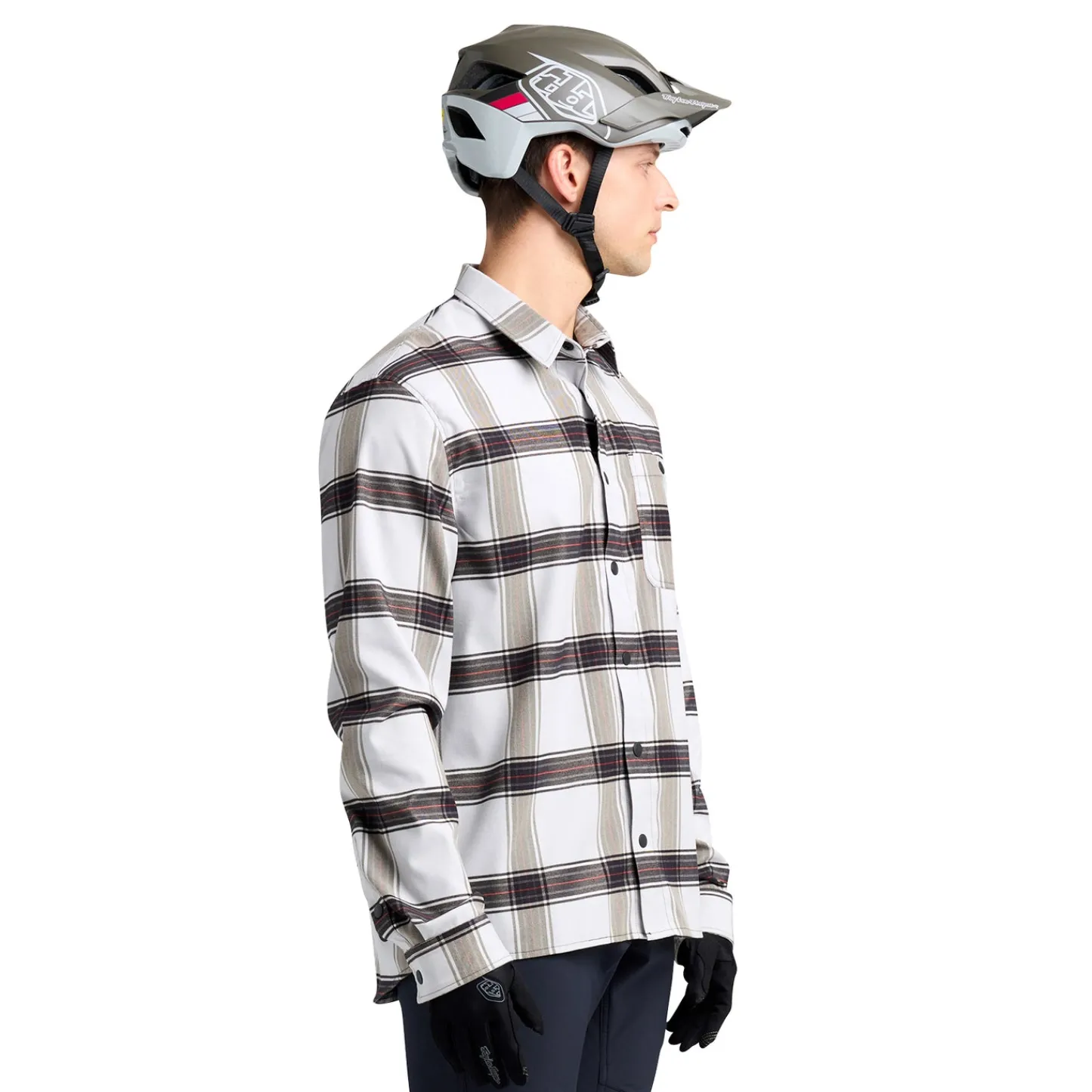 Troy Lee Designs Grind Flannel^Grind Flannel Yd Plaid Mist