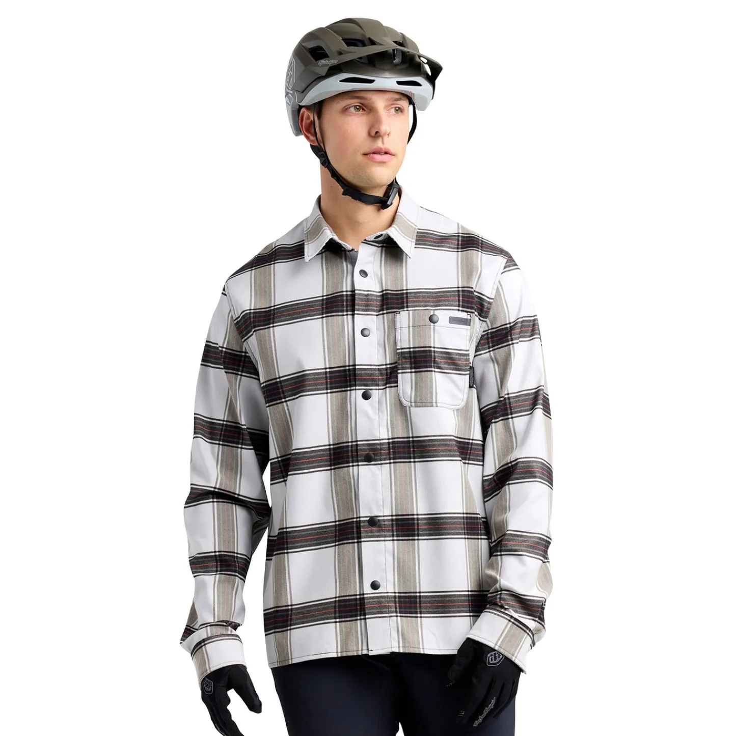 Troy Lee Designs Grind Flannel^Grind Flannel Yd Plaid Mist