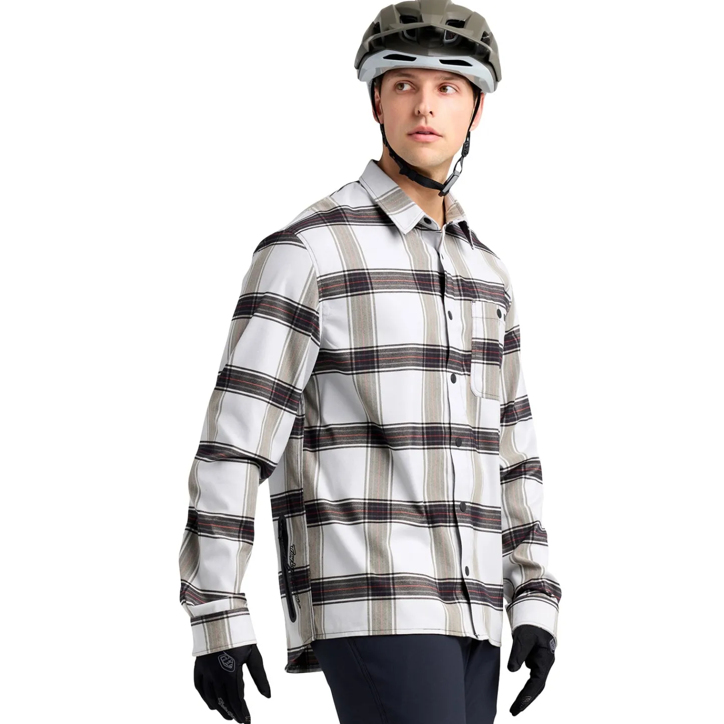 Troy Lee Designs Grind Flannel^Grind Flannel Yd Plaid Mist