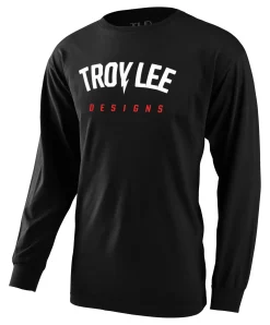 Troy Lee Designs Long Sleeve Tees^Long Sleeve Tee Bolt Black