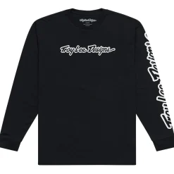 Troy Lee Designs Long Sleeve Tees^Long Sleeve Tee Signature Black