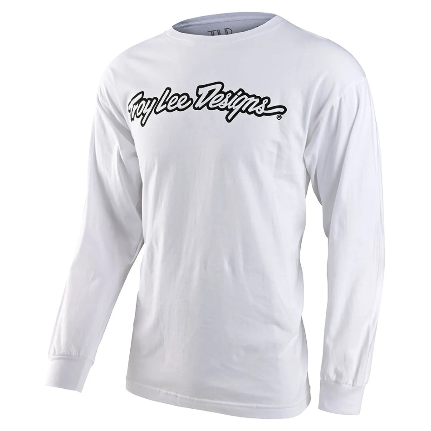 Troy Lee Designs Long Sleeve Tees^Long Sleeve Tee Signature White