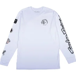 Troy Lee Designs Long Sleeve Tees^Long Sleeve Tee Worldwide White