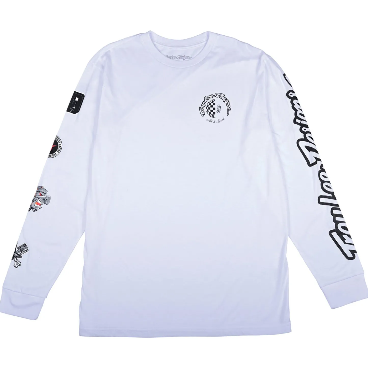 Troy Lee Designs Long Sleeve Tees^Long Sleeve Tee Worldwide White
