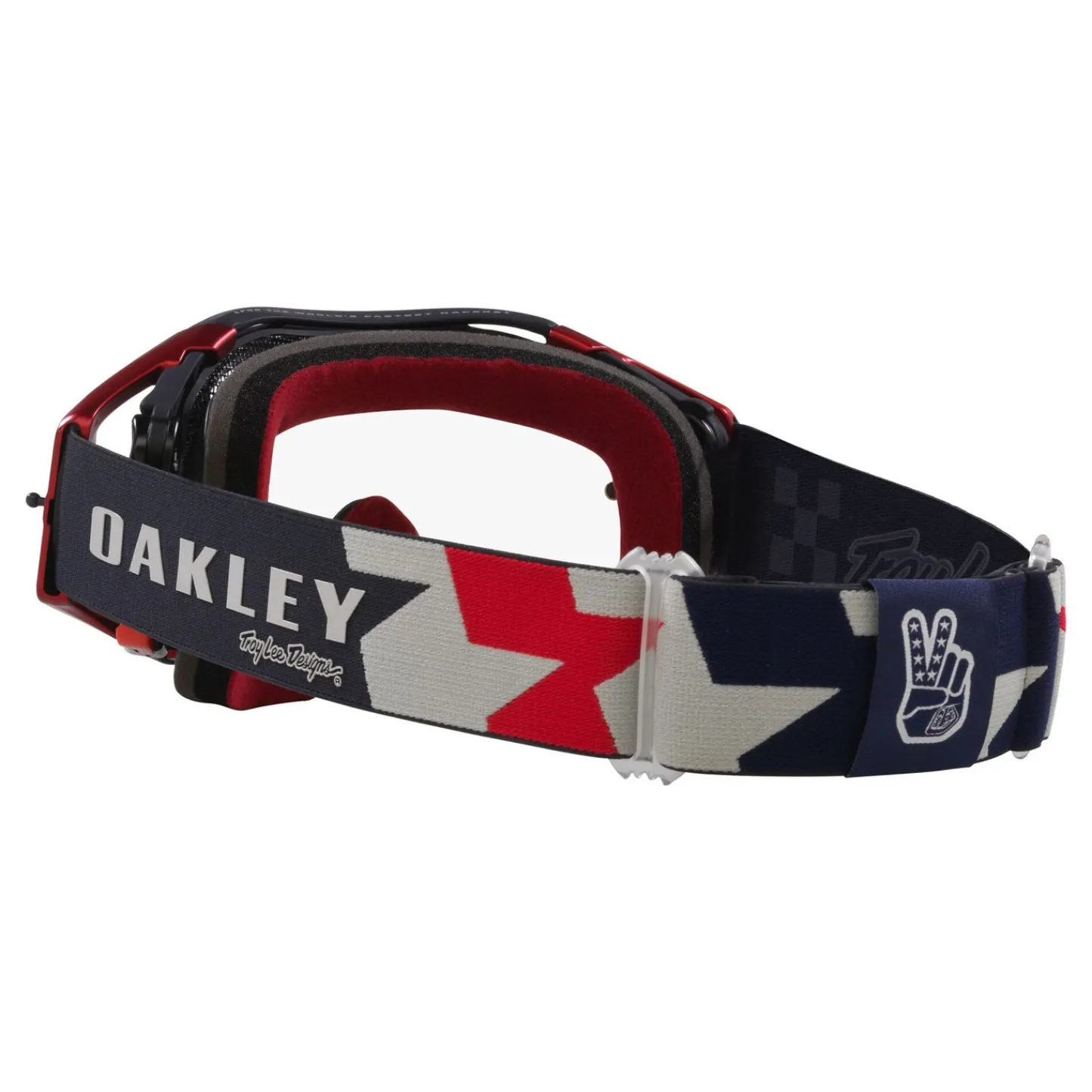 Troy Lee Designs Eyewear / Goggles^Oakley Airbrake Mtb Goggle TLD Rwb Stars Red / White / Blue
