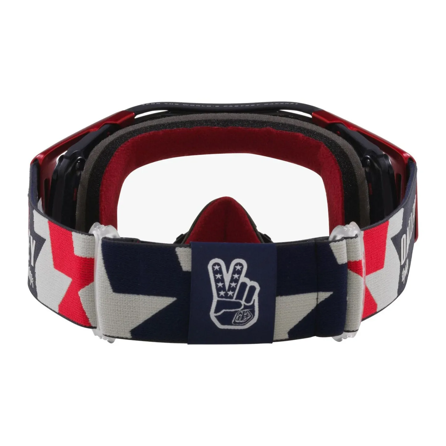 Troy Lee Designs Eyewear / Goggles^Oakley Airbrake Mtb Goggle TLD Rwb Stars Red / White / Blue