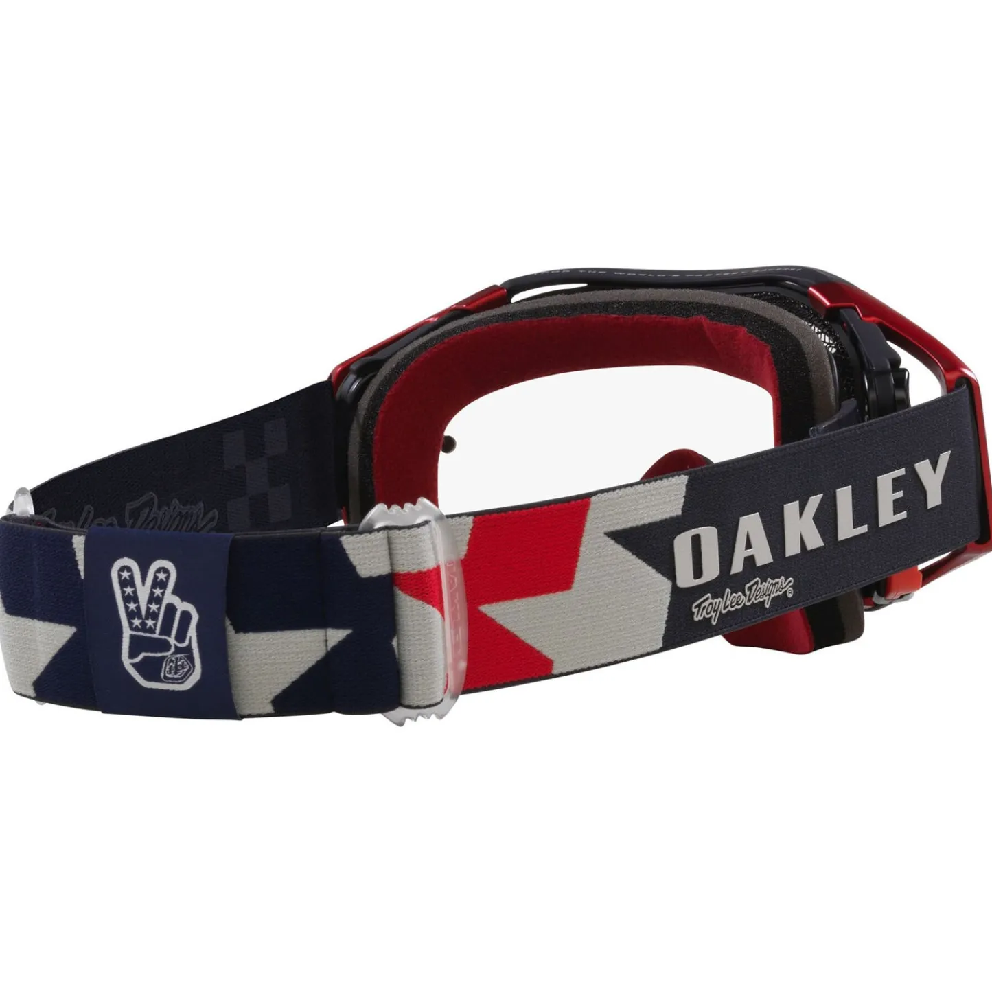 Troy Lee Designs Eyewear / Goggles^Oakley Airbrake Mtb Goggle TLD Rwb Stars Red / White / Blue