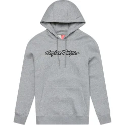 Troy Lee Designs Fleece^Pullover Hoodie Signature Gray Heather