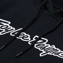Troy Lee Designs Fleece^Pullover Hoodie Signature Black