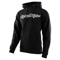 Troy Lee Designs Fleece^Pullover Hoodie Signature Black