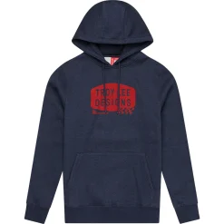 Troy Lee Designs Fleece^Pullover Hoodie Stamp Navy Heather