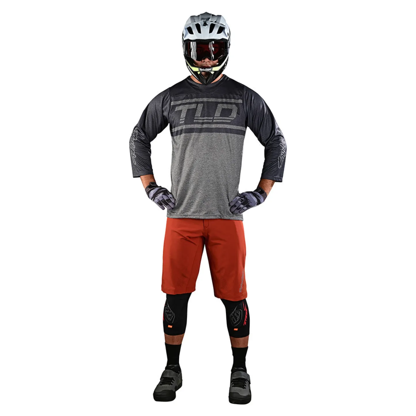 Troy Lee Designs Ruckus|Enduro^Ruckus 3/4 Jersey Bars Gray / Gray Heather