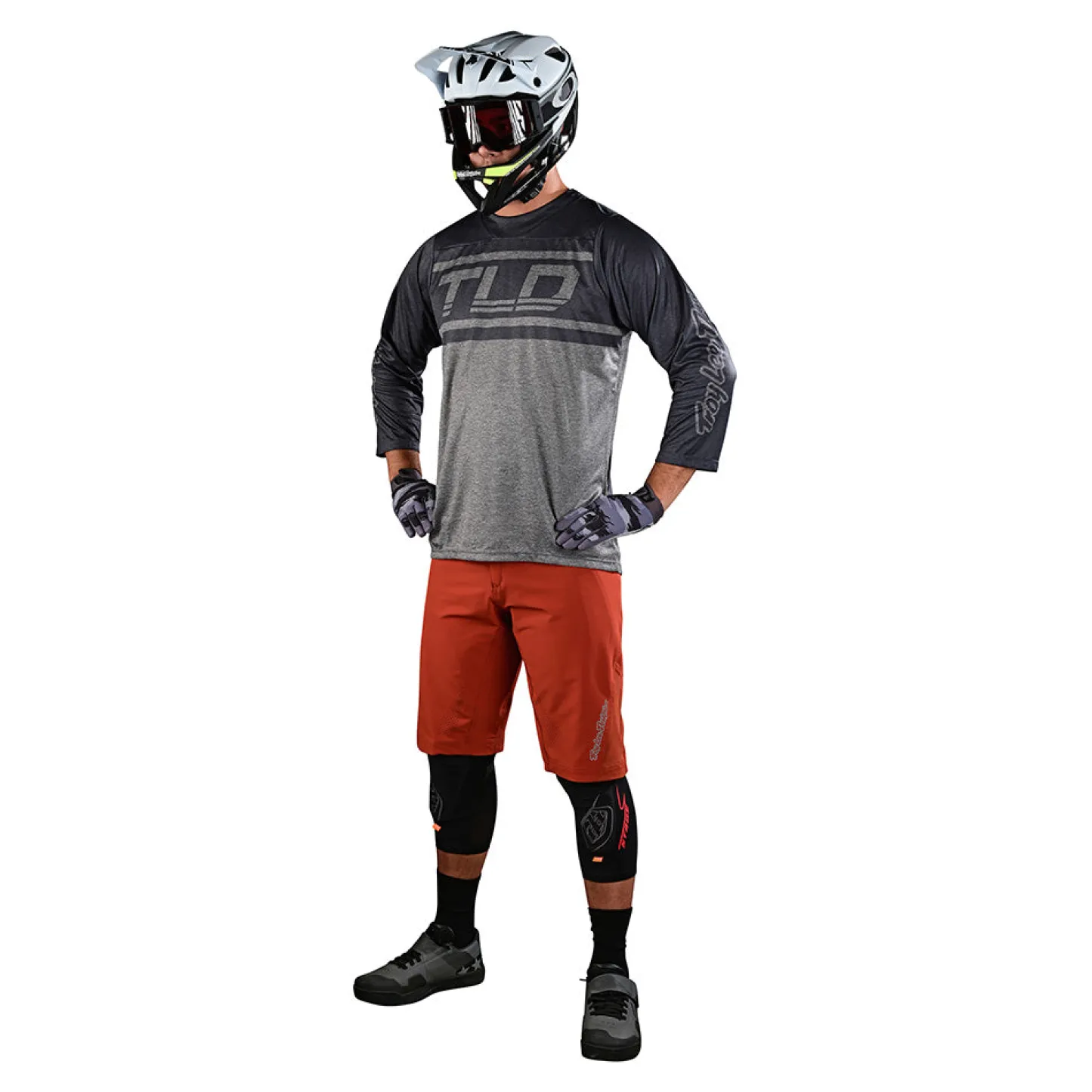 Troy Lee Designs Ruckus|Enduro^Ruckus 3/4 Jersey Bars Gray / Gray Heather
