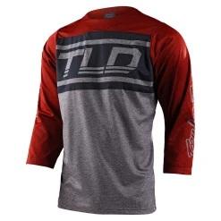 Troy Lee Designs Ruckus|Enduro^Ruckus 3/4 Jersey Bars Red Clay / Gray Heather