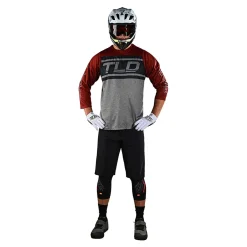Troy Lee Designs Ruckus|Enduro^Ruckus 3/4 Jersey Bars Red Clay / Gray Heather