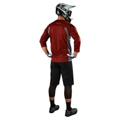Troy Lee Designs Ruckus|Enduro^Ruckus 3/4 Jersey Bars Red Clay / Gray Heather