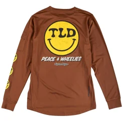 Troy Lee Designs Jerseys|Ruckus^Ruckus Long Sleeve Ride Tee Wheelies Chocolate