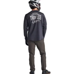 Troy Lee Designs Jerseys|Ruckus^Ruckus Long Sleeve Ride Tee Bolts Carbon