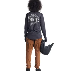 Troy Lee Designs Jerseys|Ruckus^Ruckus Long Sleeve Ride Tee Bolts Carbon
