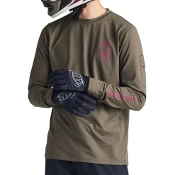 Troy Lee Designs Jerseys|Enduro^Ruckus Long Sleeve Ride Tee Fangs Olive