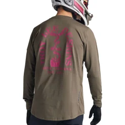 Troy Lee Designs Jerseys|Enduro^Ruckus Long Sleeve Ride Tee Fangs Olive