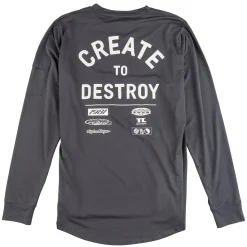 Troy Lee Designs Jerseys|Ruckus^Ruckus Long Sleeve Ride Tee Destroy Carbon