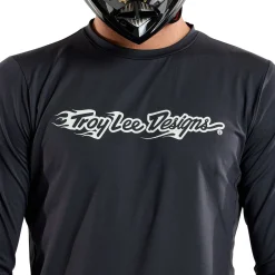 Troy Lee Designs Jerseys|Ruckus^Ruckus Long Sleeve Ride Tee Burn Out Carbon