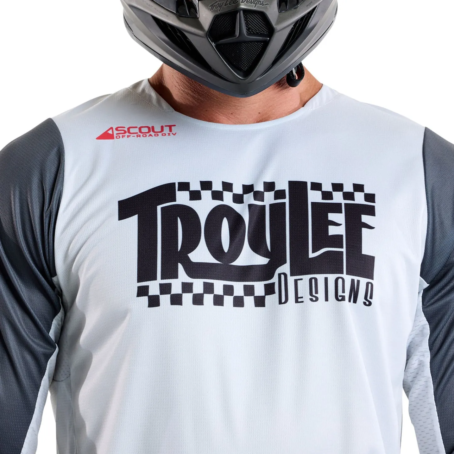 Troy Lee Designs Scout Gp|Jerseys^Scout GP Jersey Big Lee Charcoal / Fog