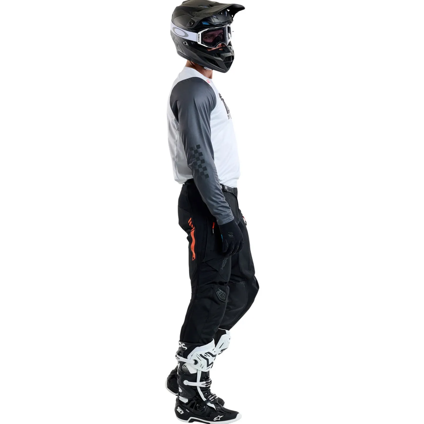 Troy Lee Designs Scout Gp|Jerseys^Scout GP Jersey Big Lee Charcoal / Fog