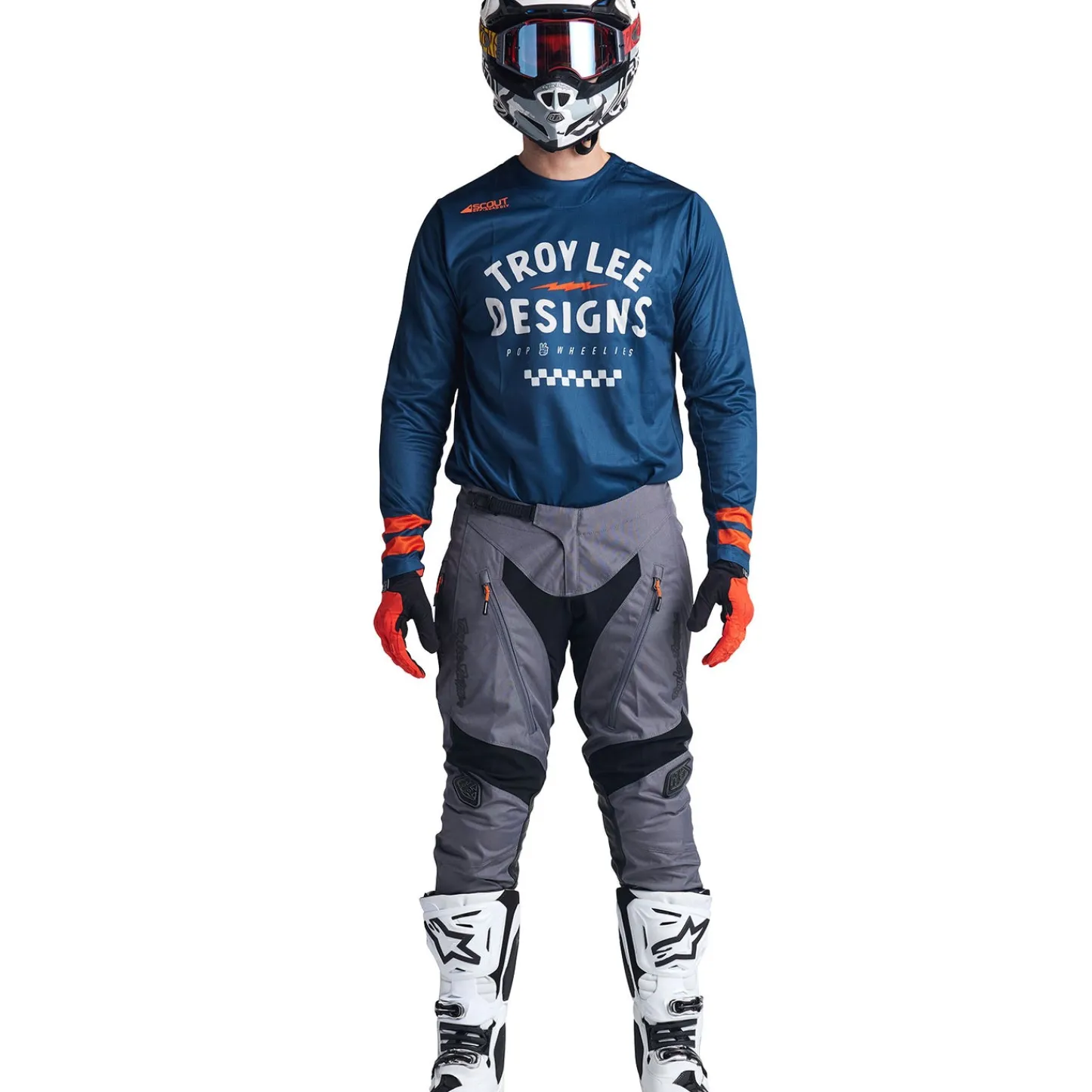 Troy Lee Designs Scout Gp|Gp^Scout GP Jersey Ride On Slate Blue