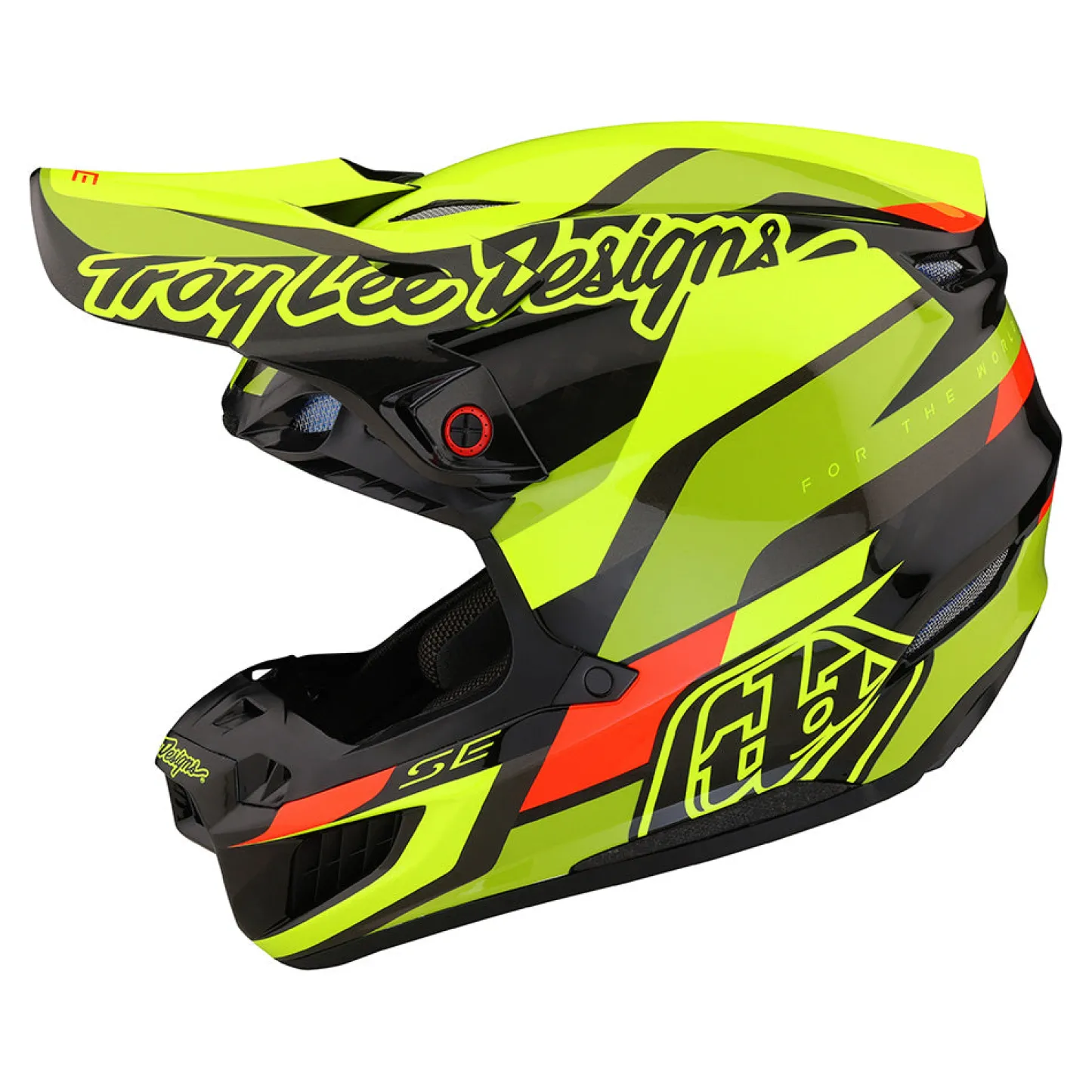 Women Troy Lee Designs Se5|Helmets^SE5 Carbon Helmet Omega Black / Flo Yellow
