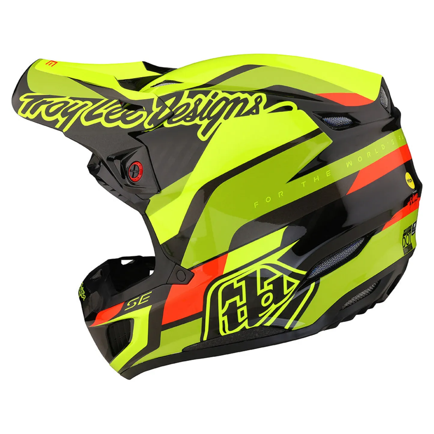 Women Troy Lee Designs Se5|Helmets^SE5 Carbon Helmet Omega Black / Flo Yellow
