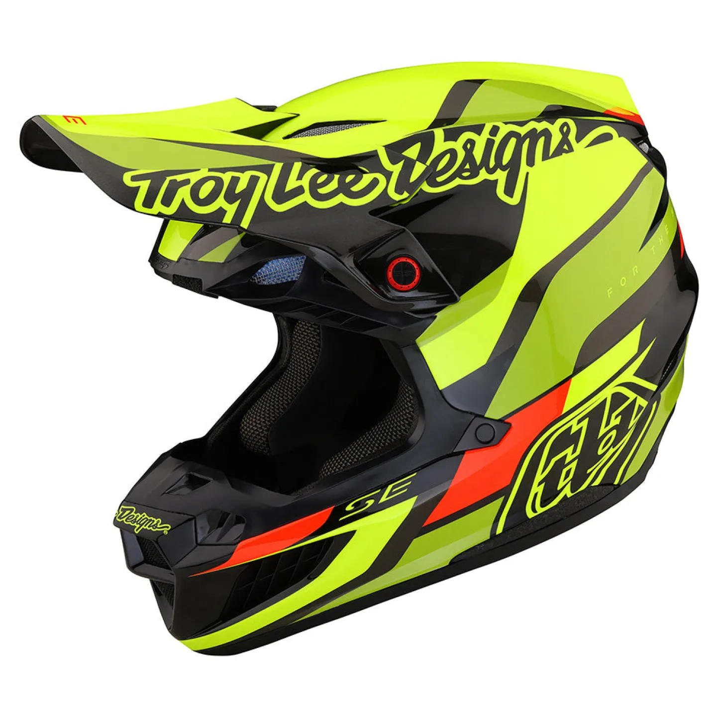Women Troy Lee Designs Se5|Helmets^SE5 Carbon Helmet Omega Black / Flo Yellow