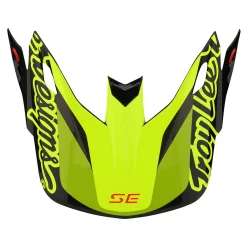 Women Troy Lee Designs Se5|Helmets^SE5 Carbon Helmet Omega Black / Flo Yellow