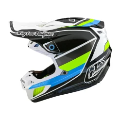 Troy Lee Designs Se5|Track^SE5 Composite Helmet Reverb White / Blue