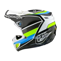 Troy Lee Designs Se5|Track^SE5 Composite Helmet Reverb White / Blue