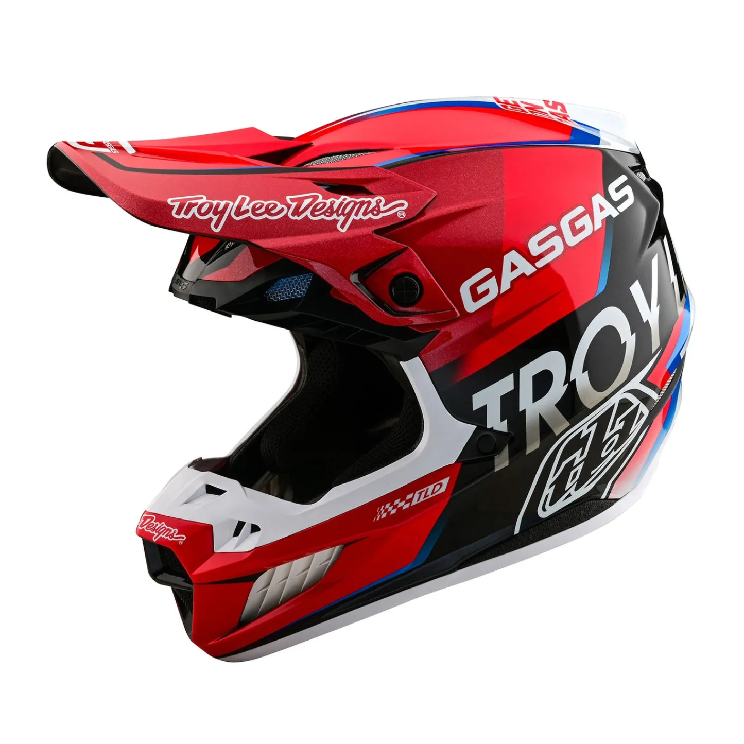 Troy Lee Designs Se5|Track^SE5 Composite Helmet W/MIPS GasGas Fumes Red / Black