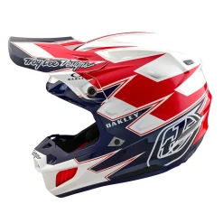Troy Lee Designs Se5|Track^SE5 Composite Helmet W/MIPS X Oakley Vision White / Blue