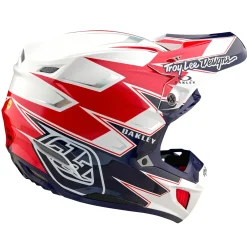 Troy Lee Designs Se5|Track^SE5 Composite Helmet W/MIPS X Oakley Vision White / Blue