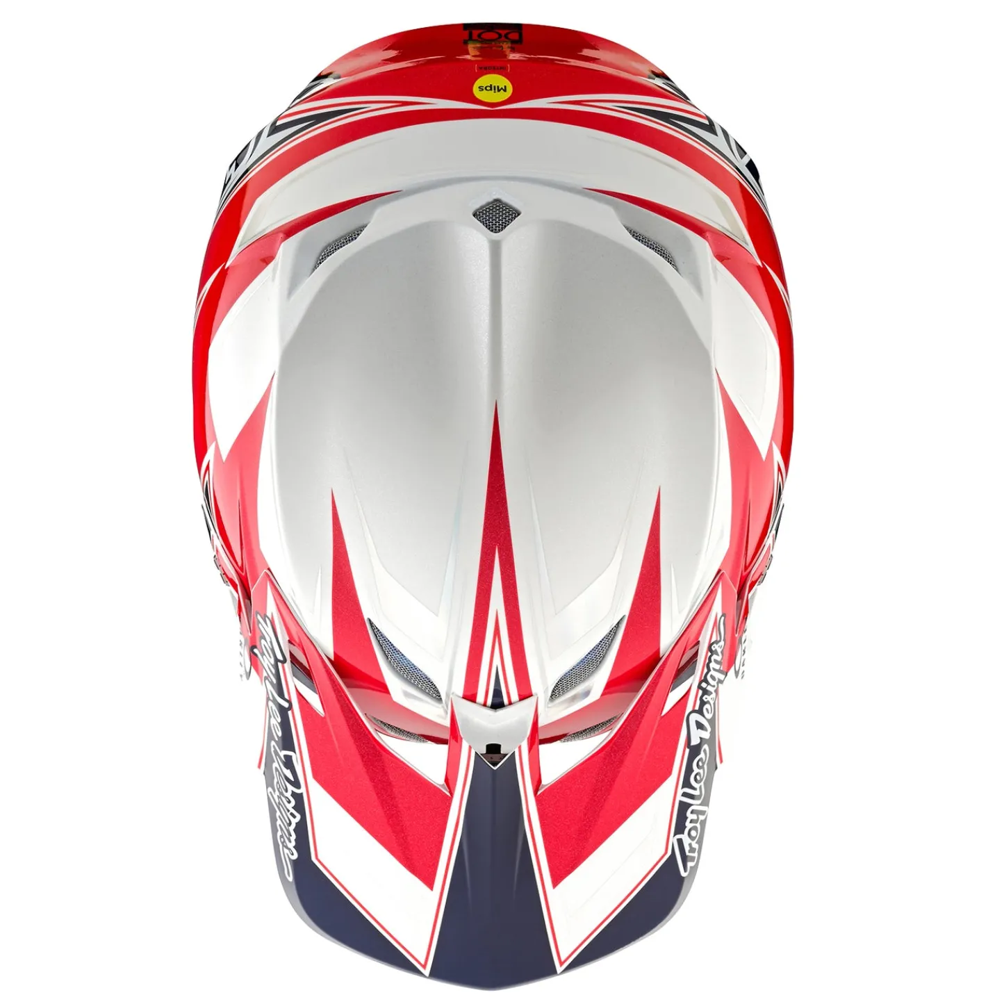 Troy Lee Designs Se5|Track^SE5 Composite Helmet W/MIPS X Oakley Vision White / Blue