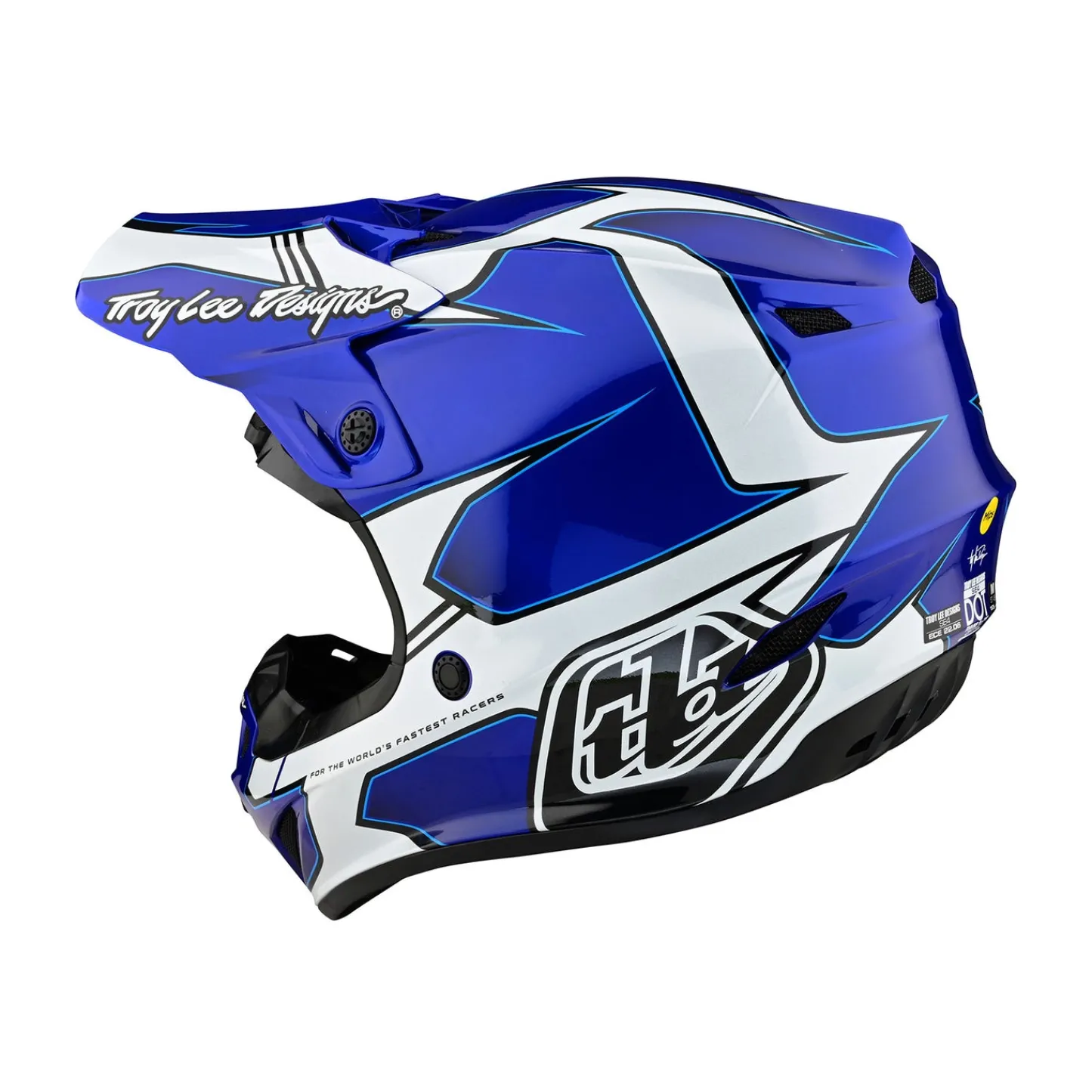 Women Troy Lee Designs Se4|Helmets^SE4 Polyacrylite Helmet Matrix Blue