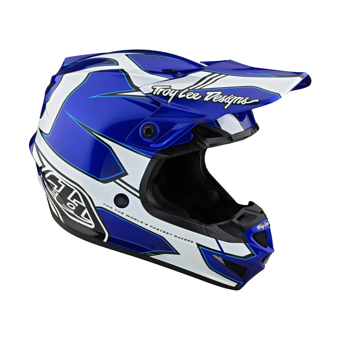 Women Troy Lee Designs Se4|Helmets^SE4 Polyacrylite Helmet Matrix Blue