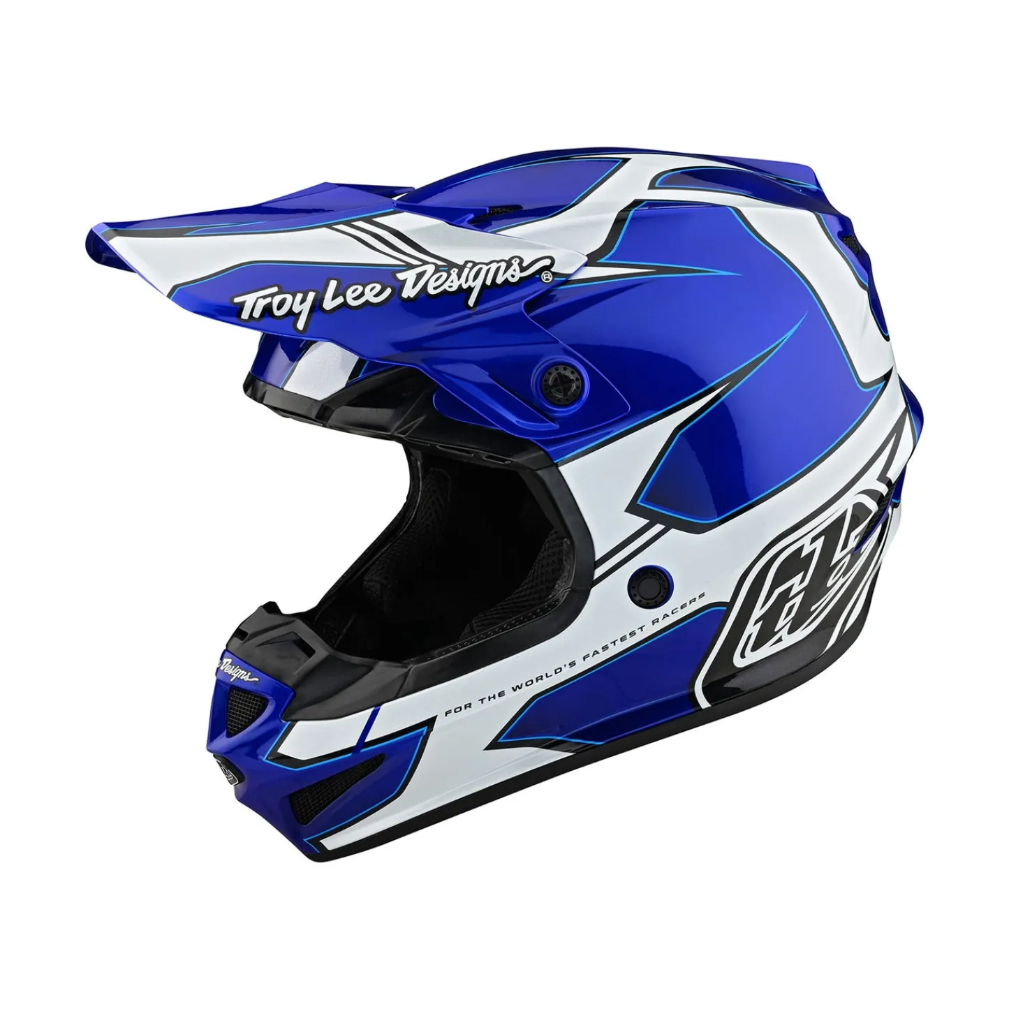 Women Troy Lee Designs Se4|Helmets^SE4 Polyacrylite Helmet Matrix Blue