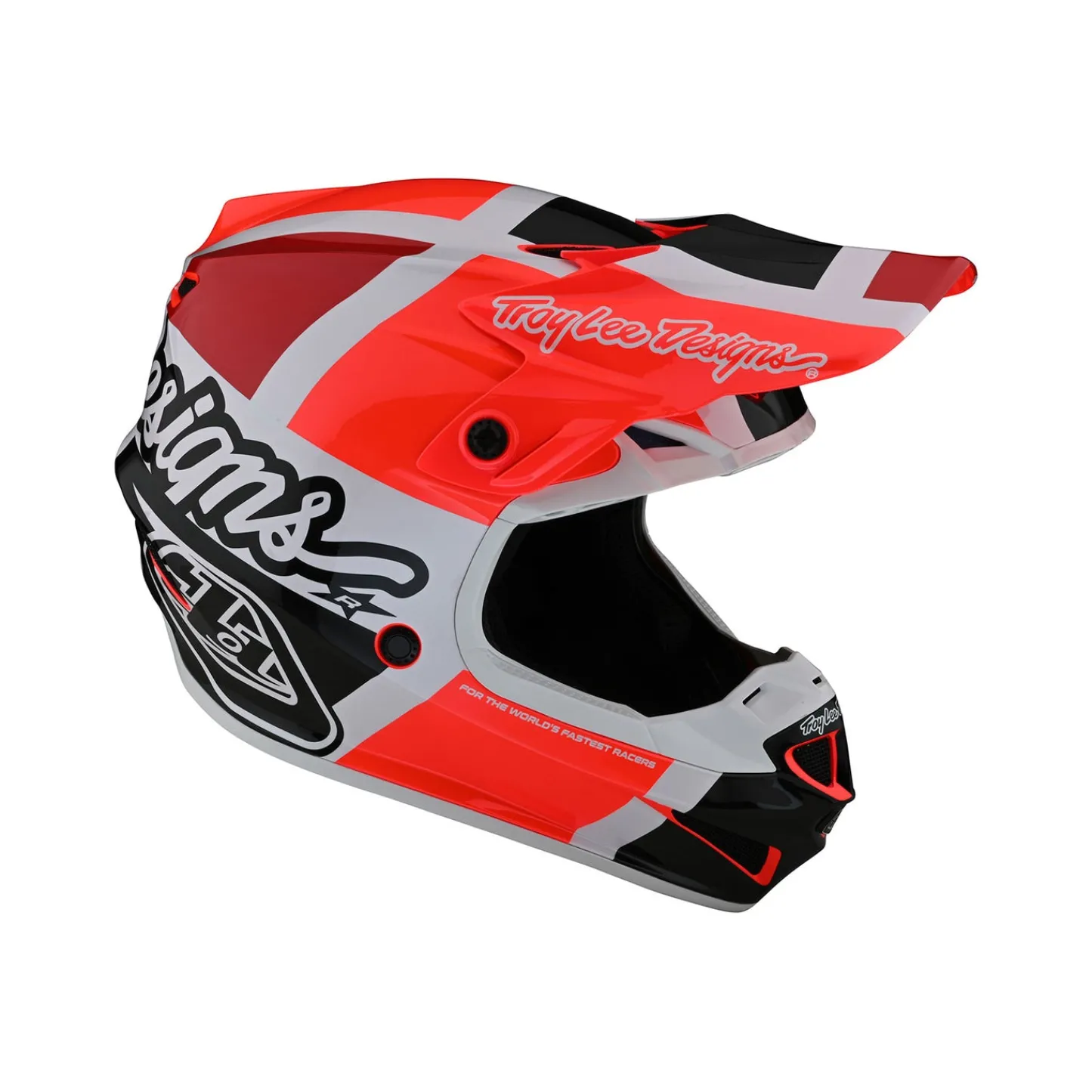 Women Troy Lee Designs Se4|Helmets^SE4 Polyacrylite Helmet Quattro Red / Charcoal
