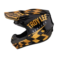 Troy Lee Designs Se4|Track^SE4 Polyacrylite Helmet Race Shop Black / Gold