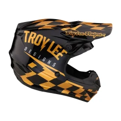 Troy Lee Designs Se4|Track^SE4 Polyacrylite Helmet Race Shop Black / Gold
