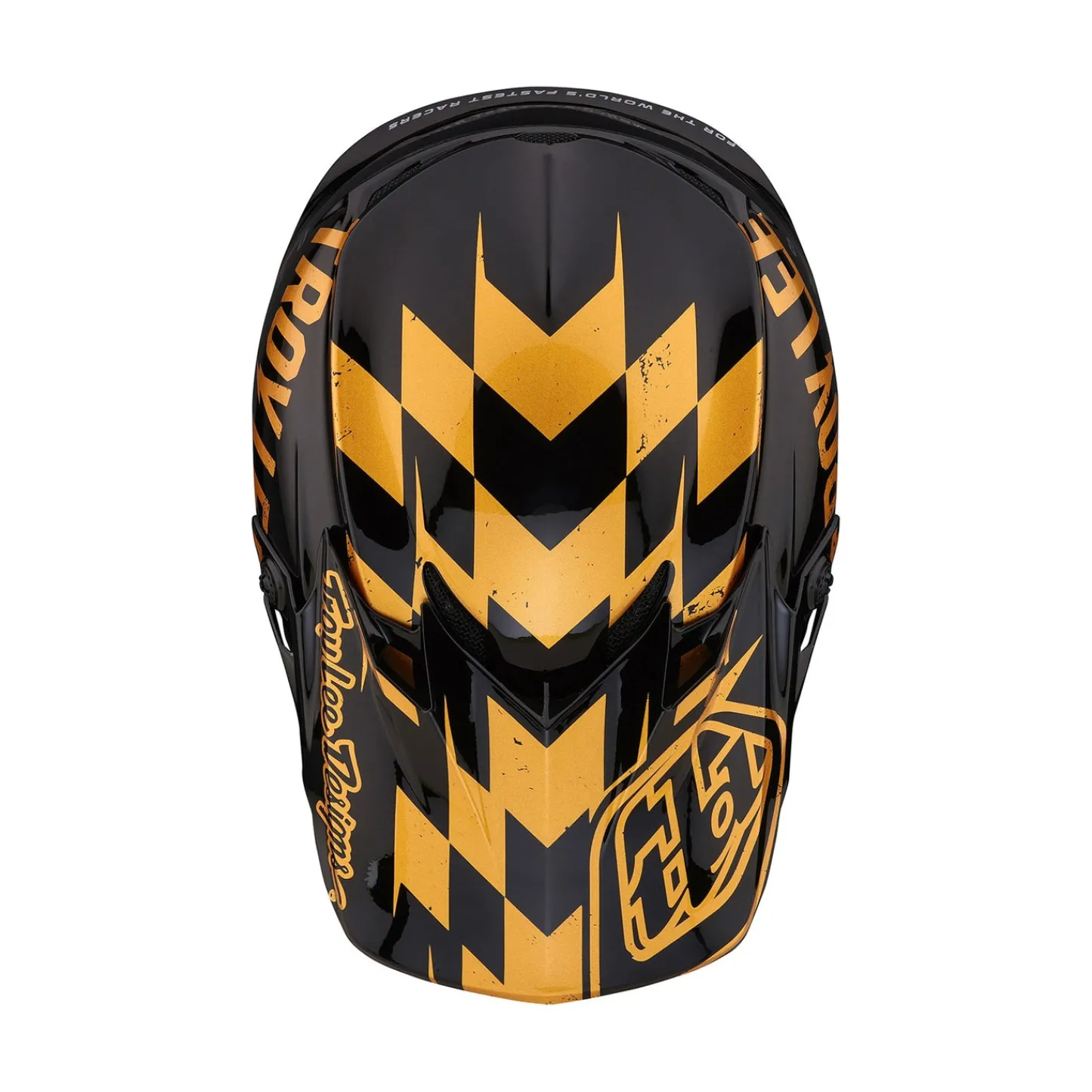 Troy Lee Designs Se4|Track^SE4 Polyacrylite Helmet Race Shop Black / Gold