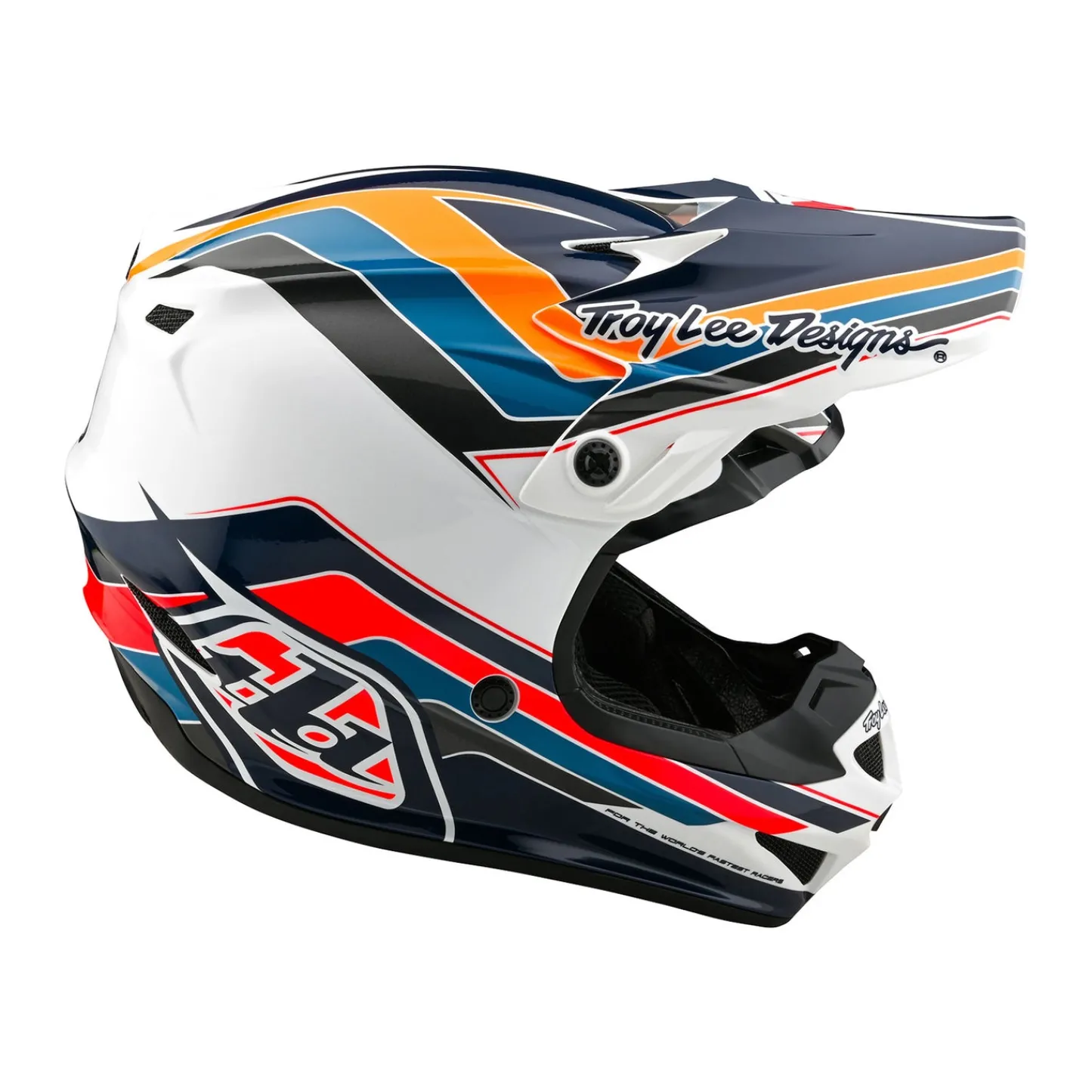 Women Troy Lee Designs Se4|Helmets^SE4 Polyacrylite Helmet W/MIPS Block Blue