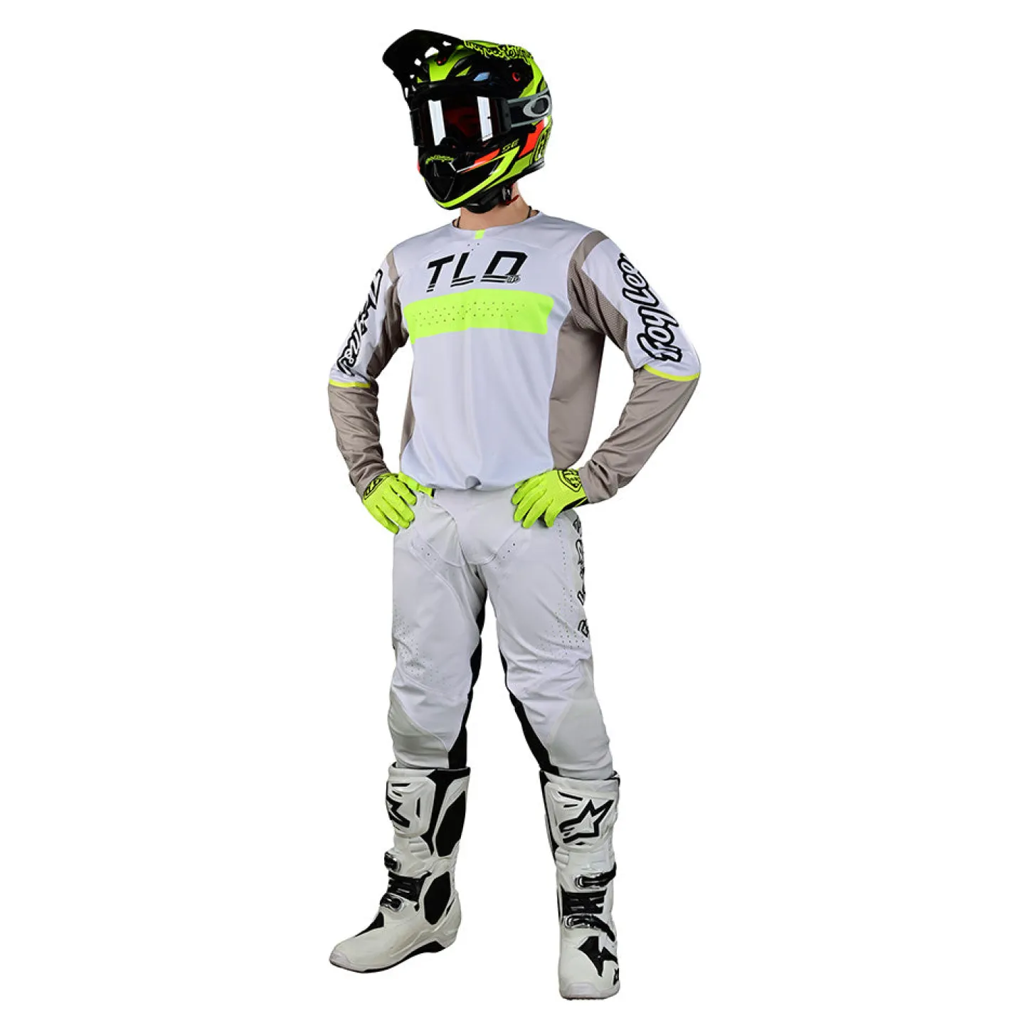 Troy Lee Designs Se Pro|Jerseys^SE Pro Jersey Grid Fog / Flo Yellow