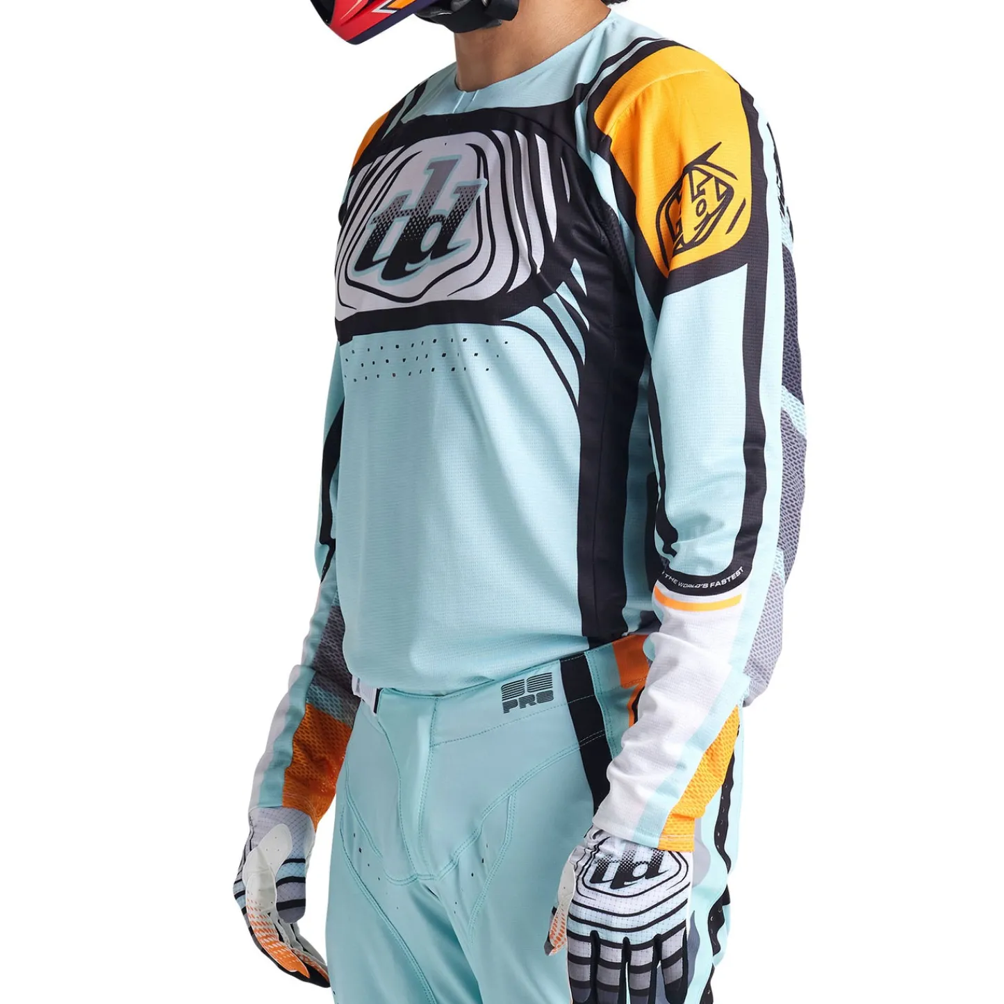 Troy Lee Designs Se Pro|Jerseys^SE Pro Jersey Wavez Bleached Aqua